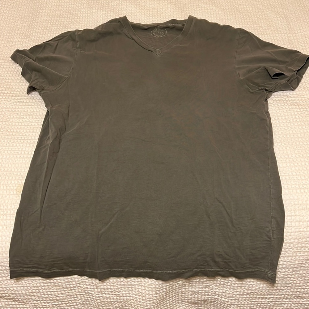 J Crew Distressed V neck T Shirt